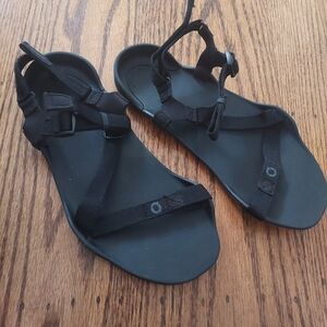 Xero Shoes Z TREK Women's Barefoot Sandals Minimalist Black Adjustable Strap